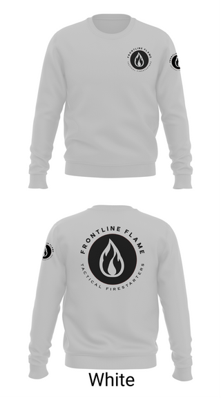 Crew Neck Sweatshirt, Frontline Flames, , Teamtime, Team time, sublimation, custom sports apparel, team uniforms, spirit wear, spiritwear, sports uniforms, custom shirts, team store, custom team store, fundraiser sports, apparel fundraiser