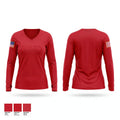 RAID Women's Long Sleeve V-neck Shirt - 1
