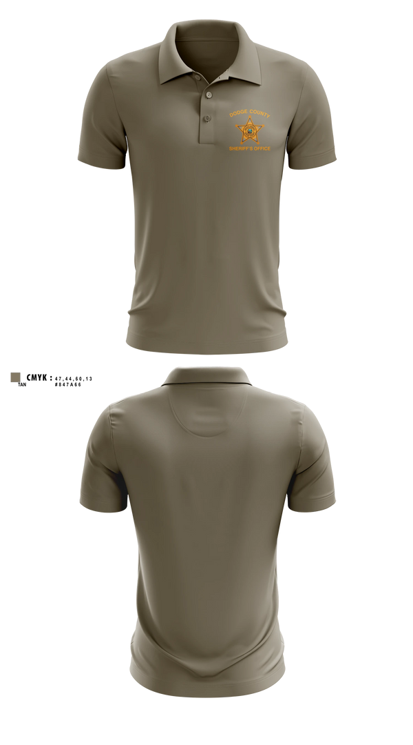 Short Sleeve Performance Polo, Dodge County Sheriff's Office, Police, Teamtime, Team time, sublimation, custom sports apparel, team uniforms, spirit wear, spiritwear, sports uniforms, custom shirts, team store, custom team store, fundraiser sports, apparel fundraiser