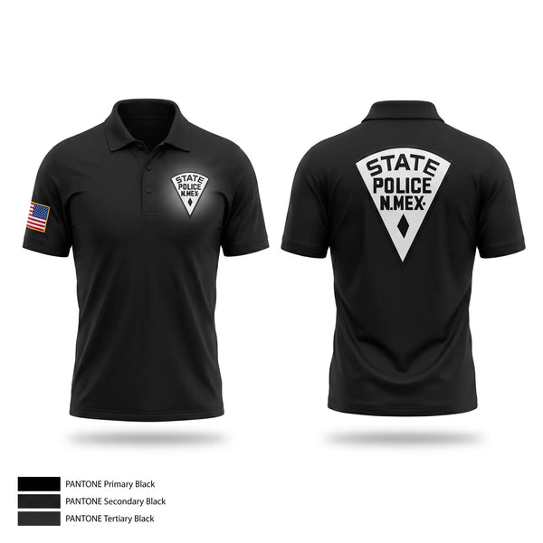 Short Sleeve Performance Polo, New Mexico State Police, Police, Teamtime, Team time, sublimation, custom sports apparel, team uniforms, spirit wear, spiritwear, sports uniforms, custom shirts, team store, custom team store, fundraiser sports, apparel fundraiser