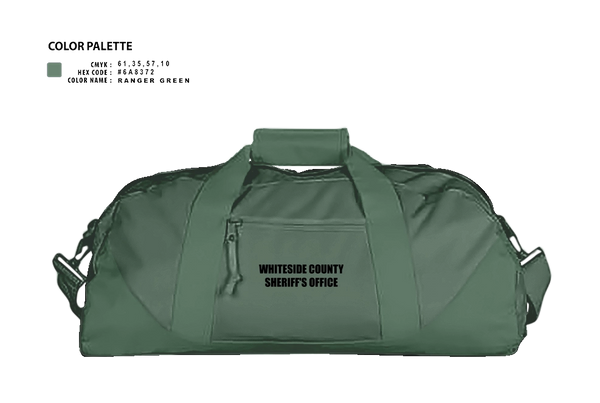 Duffle Bag, Whiteside County Sheriff's Office, Police, Teamtime, Team time, sublimation, custom sports apparel, team uniforms, spirit wear, spiritwear, sports uniforms, custom shirts, team store, custom team store, fundraiser sports, apparel fundraiser
