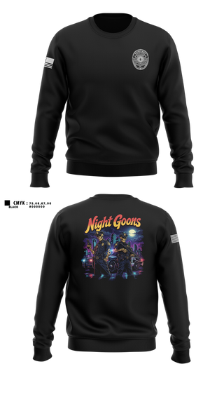 Crew Neck Sweatshirt, Shamokin City Police, Police, Teamtime, Team time, sublimation, custom sports apparel, team uniforms, spirit wear, spiritwear, sports uniforms, custom shirts, team store, custom team store, fundraiser sports, apparel fundraiser