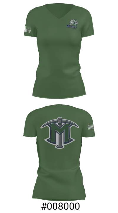 El Diamante High School Basketball 57210658 Women's Short Sleeve V-neck Shirt - 21