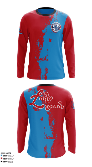 Long Sleeve Performance Shirt, Lady Legends, Softball, Teamtime, Team time, sublimation, custom sports apparel, team uniforms, spirit wear, spiritwear, sports uniforms, custom shirts, team store, custom team store, fundraiser sports, apparel fundraiser