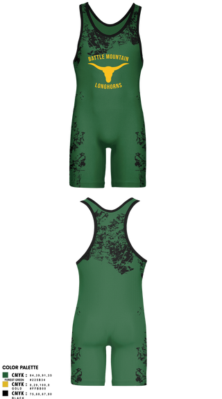 Wrestling Singlet, Battle Mountain Longhorns, Wrestling, Teamtime, Team time, sublimation, custom sports apparel, team uniforms, spirit wear, spiritwear, sports uniforms, custom shirts, team store, custom team store, fundraiser sports, apparel fundraiser