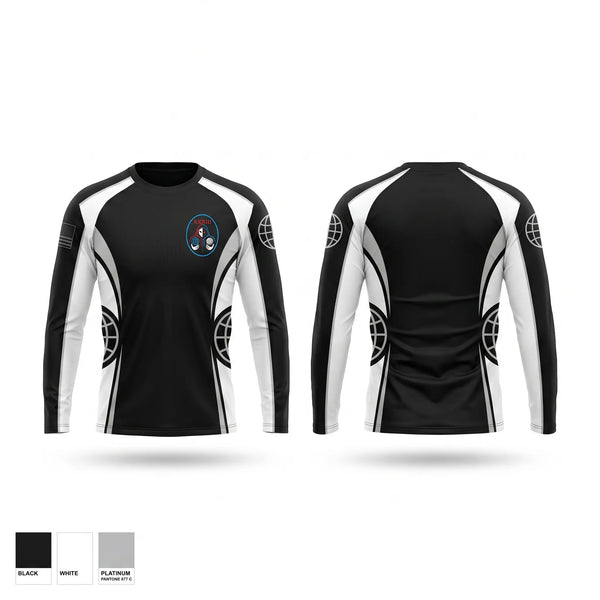 Long Sleeve Performance Shirt, 33D Range & Aggressor Squadron, Space Force, Teamtime, Team time, sublimation, custom sports apparel, team uniforms, spirit wear, spiritwear, sports uniforms, custom shirts, team store, custom team store, fundraiser sports, apparel fundraiser