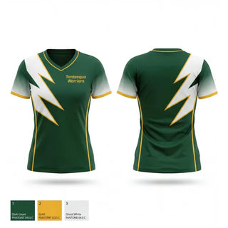 Womens Short Sleeve Vneck Shirt, Tantasqua Warriors, Cheer, Teamtime, Team time, sublimation, custom sports apparel, team uniforms, spirit wear, spiritwear, sports uniforms, custom shirts, team store, custom team store, fundraiser sports, apparel fundraiser
