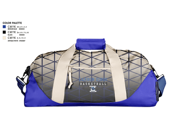 Duffle Bag, Carbon Boys Basketball, Men's Basketball, Teamtime, Team time, sublimation, custom sports apparel, team uniforms, spirit wear, spiritwear, sports uniforms, custom shirts, team store, custom team store, fundraiser sports, apparel fundraiser