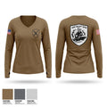Operation Iron Grandma Women's Long Sleeve V-neck Shirt - 1