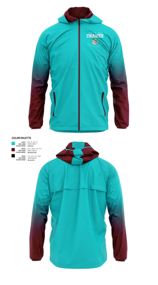 Windbreaker, Gladys Jung Cranes Cross Country, Cross Country, Teamtime, Team time, sublimation, custom sports apparel, team uniforms, spirit wear, spiritwear, sports uniforms, custom shirts, team store, custom team store, fundraiser sports, apparel fundraiser
