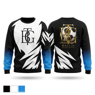 Crew Neck Sweatshirt, Ballin Training Grounds, Men's Soccer, Teamtime, Team time, sublimation, custom sports apparel, team uniforms, spirit wear, spiritwear, sports uniforms, custom shirts, team store, custom team store, fundraiser sports, apparel fundraiser