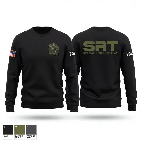Crew Neck Sweatshirt, Chicago Heights Community Response Team, Police, Teamtime, Team time, sublimation, custom sports apparel, team uniforms, spirit wear, spiritwear, sports uniforms, custom shirts, team store, custom team store, fundraiser sports, apparel fundraiser