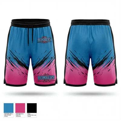Lady Bombers 96464586 Mens Reversible Basketball Shorts - 1