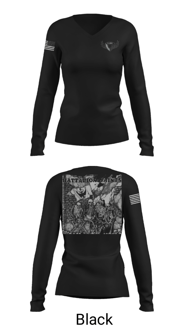 Women's Long Sleeve Vneck Shirt, , Army, Teamtime, Team time, sublimation, custom sports apparel, team uniforms, spirit wear, spiritwear, sports uniforms, custom shirts, team store, custom team store, fundraiser sports, apparel fundraiser