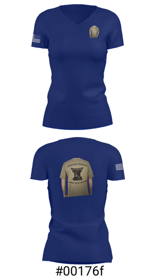 Women's Short Sleeve Vneck Shirt, E CO 21BEB, Army, Teamtime, Team time, sublimation, custom sports apparel, team uniforms, spirit wear, spiritwear, sports uniforms, custom shirts, team store, custom team store, fundraiser sports, apparel fundraiser