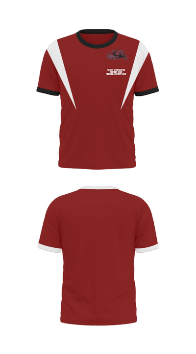 West Wendover Senior High School Wrestling 53527112 Short Sleeve Performance Shirt - 33
