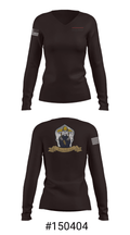 Red Line Mobile Axe Throwing 75513629 Women's Long Sleeve V-neck Shirt - 20