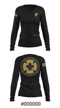 Maur Hill - Mount Academy Swimming 44931227 Women's Long Sleeve V-neck Shirt - 20