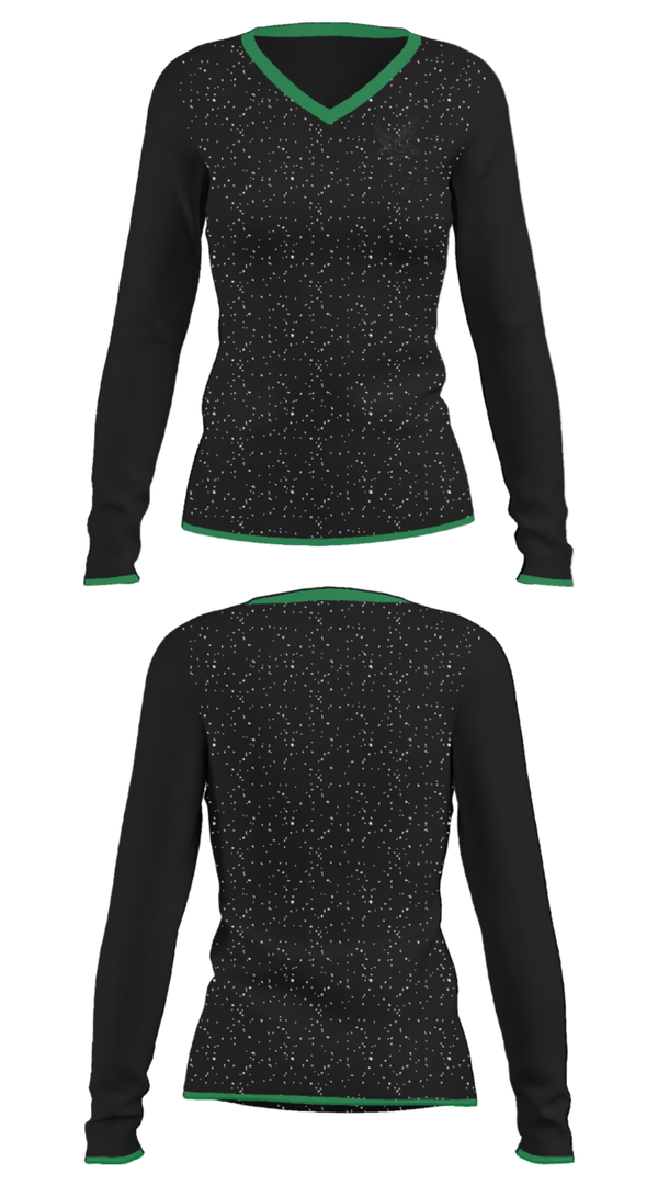 Women's Long Sleeve Vneck Shirt, Frost Middle School, Spirit Store, Teamtime, Team time, sublimation, custom sports apparel, team uniforms, spirit wear, spiritwear, sports uniforms, custom shirts, team store, custom team store, fundraiser sports, apparel fundraiser