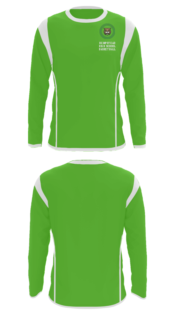 Long Sleeve Performance Shirt, Hempstead High School Basketball, Women's Basketball, Teamtime, Team time, sublimation, custom sports apparel, team uniforms, spirit wear, spiritwear, sports uniforms, custom shirts, team store, custom team store, fundraiser sports, apparel fundraiser