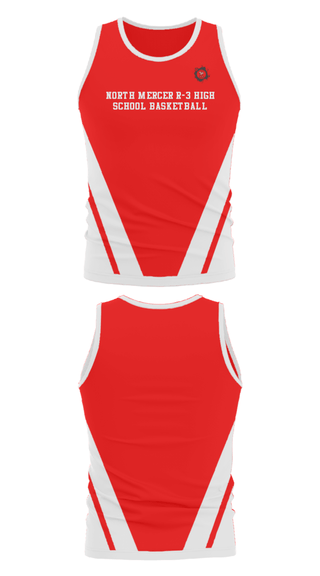 Tank Top, North Mercer R-3 High School Basketball, Men's Basketball, Teamtime, Team time, sublimation, custom sports apparel, team uniforms, spirit wear, spiritwear, sports uniforms, custom shirts, team store, custom team store, fundraiser sports, apparel fundraiser