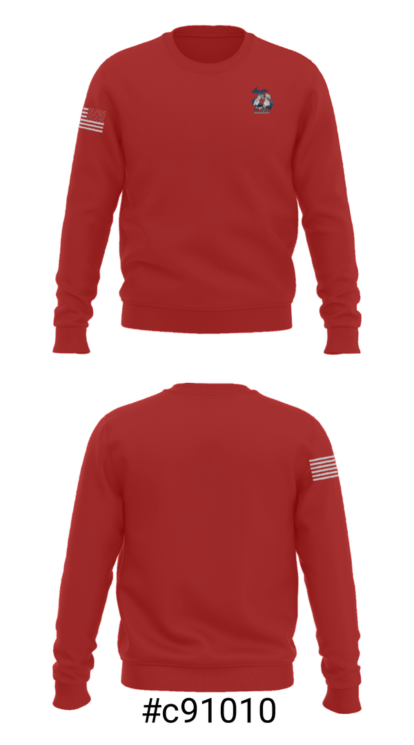 Crew Neck Sweatshirt, Michigan Youth Wrestling Association, Wrestling, Teamtime, Team time, sublimation, custom sports apparel, team uniforms, spirit wear, spiritwear, sports uniforms, custom shirts, team store, custom team store, fundraiser sports, apparel fundraiser