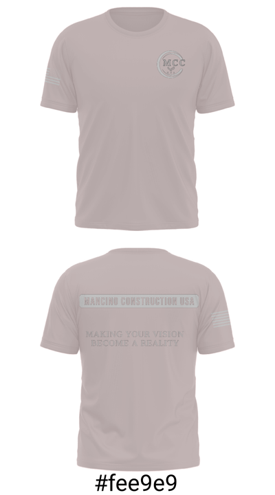 Mancino Construction USA 42184124 Short Sleeve Performance Shirt - 19