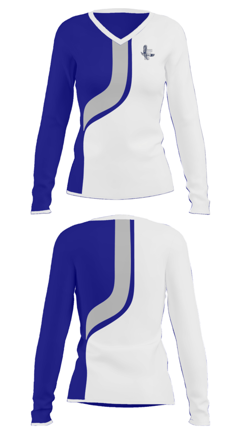 Women's Long Sleeve Vneck Shirt, Framingham High School Gymnastics, Spirit Store, Teamtime, Team time, sublimation, custom sports apparel, team uniforms, spirit wear, spiritwear, sports uniforms, custom shirts, team store, custom team store, fundraiser sports, apparel fundraiser