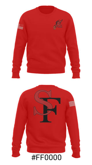 Crew Neck Sweatshirt, Seventy-First Senior High School Basketball, Women's Basketball, Teamtime, Team time, sublimation, custom sports apparel, team uniforms, spirit wear, spiritwear, sports uniforms, custom shirts, team store, custom team store, fundraiser sports, apparel fundraiser