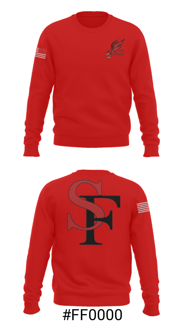 Crew Neck Sweatshirt, Seventy-First Senior High School Basketball, Women's Basketball, Teamtime, Team time, sublimation, custom sports apparel, team uniforms, spirit wear, spiritwear, sports uniforms, custom shirts, team store, custom team store, fundraiser sports, apparel fundraiser