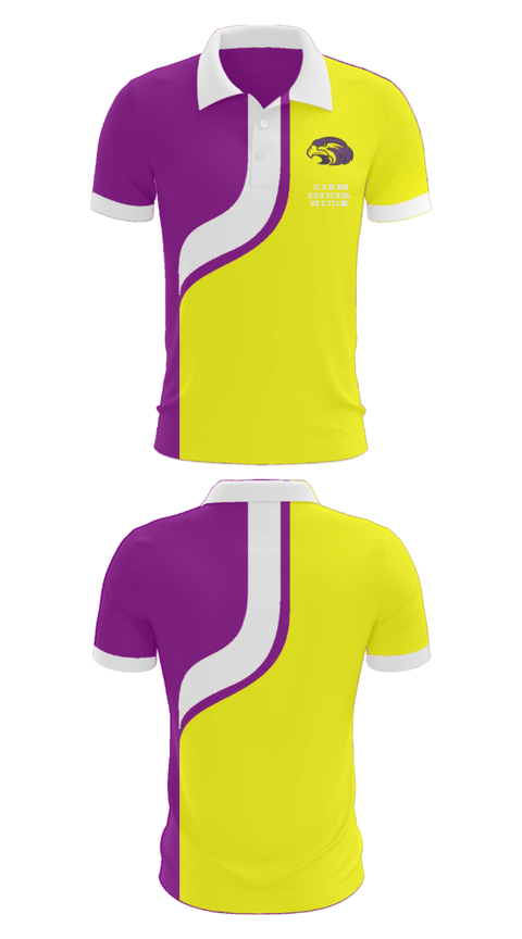 Short Sleeve Performance Polo, J C Harmon High School Wrestling, Wrestling, Teamtime, Team time, sublimation, custom sports apparel, team uniforms, spirit wear, spiritwear, sports uniforms, custom shirts, team store, custom team store, fundraiser sports, apparel fundraiser