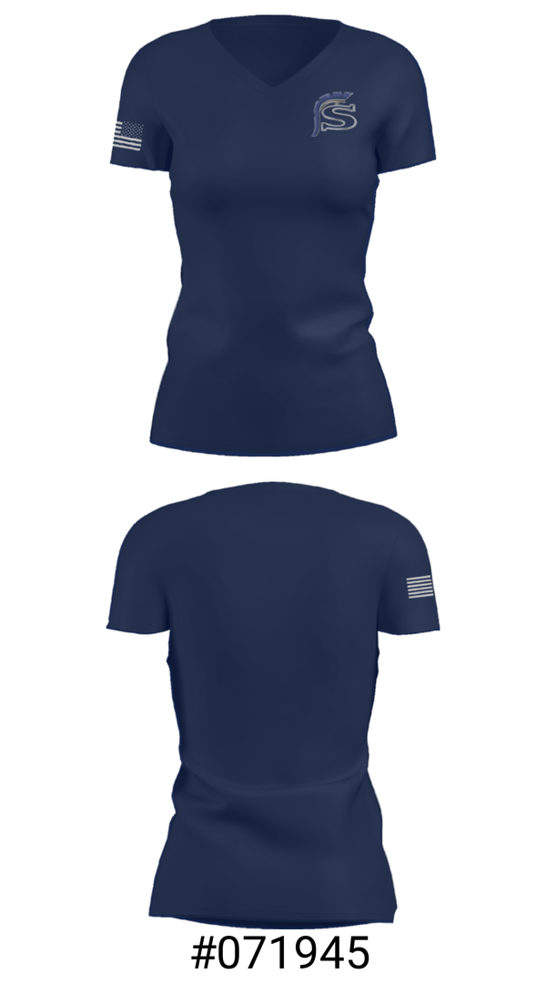 Women's Short Sleeve Vneck Shirt, Saugus High School Swimming, Swimming, Teamtime, Team time, sublimation, custom sports apparel, team uniforms, spirit wear, spiritwear, sports uniforms, custom shirts, team store, custom team store, fundraiser sports, apparel fundraiser