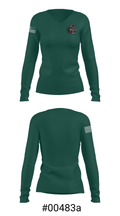 Helix Charter High School Swimming 10958713 Women's Long Sleeve V-neck Shirt - 20