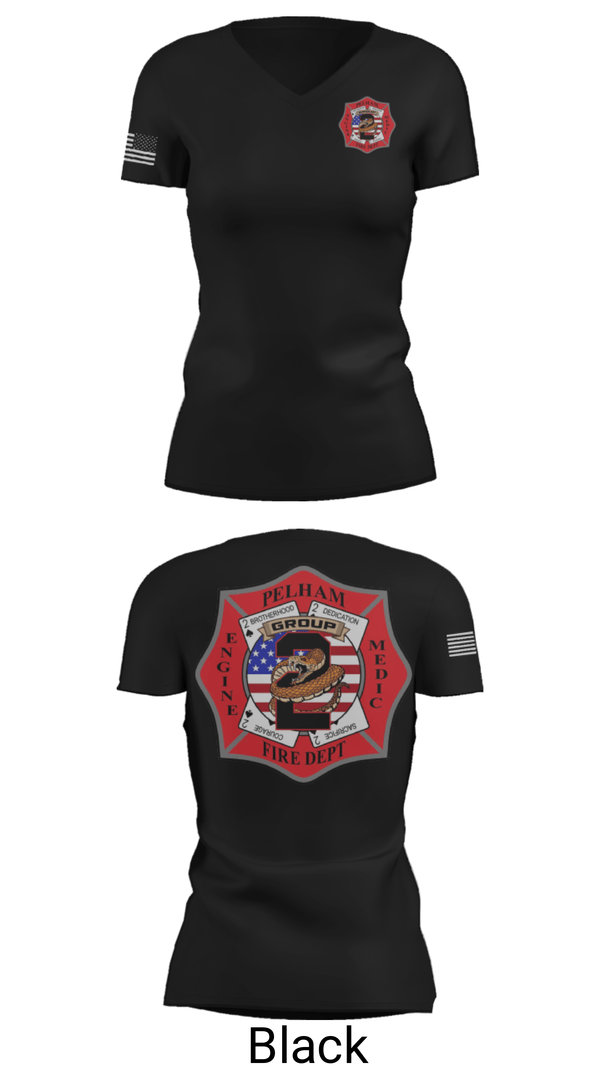 Women's Short Sleeve Vneck Shirt, Group 2, Fire Department, Teamtime, Team time, sublimation, custom sports apparel, team uniforms, spirit wear, spiritwear, sports uniforms, custom shirts, team store, custom team store, fundraiser sports, apparel fundraiser