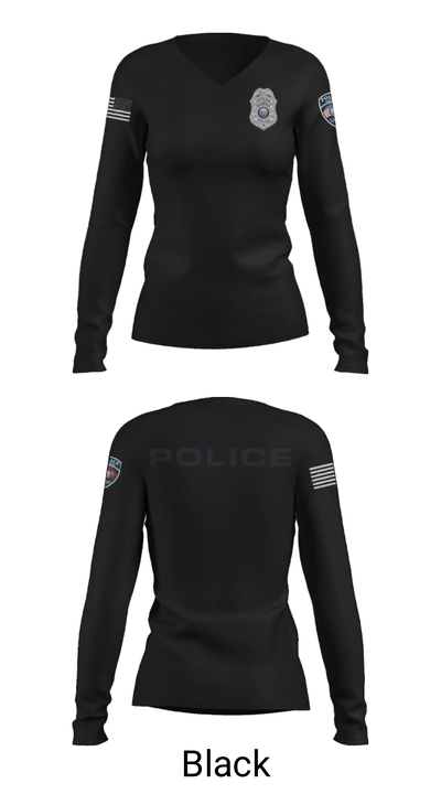 Nolensville Police Dept 20889239 Women's Long Sleeve V-neck Shirt - 23