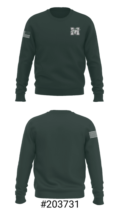 Marcellus Senior High School Basketball 87934930 Crew Neck Sweatshirt - 16