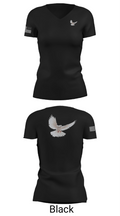 EL SHAMAH CAREEL SHAMAH CARE 44180708 Women's Short Sleeve V-neck Shirt - 14