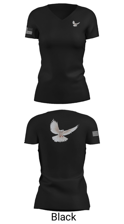 EL SHAMAH CAREEL SHAMAH CARE 44180708 Women's Short Sleeve V-neck Shirt - 14