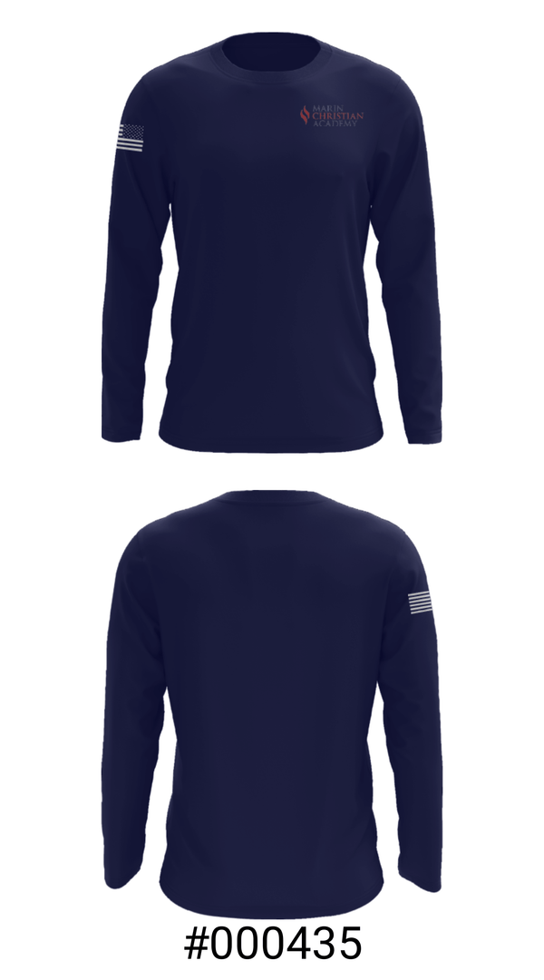 Long Sleeve Performance Shirt, Marin Christian Academy, Spirit Store, Teamtime, Team time, sublimation, custom sports apparel, team uniforms, spirit wear, spiritwear, sports uniforms, custom shirts, team store, custom team store, fundraiser sports, apparel fundraiser