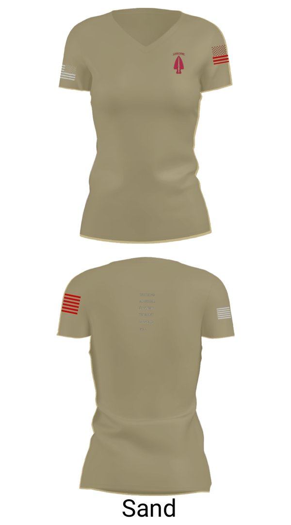 Women's Short Sleeve Vneck Shirt, , Army, Teamtime, Team time, sublimation, custom sports apparel, team uniforms, spirit wear, spiritwear, sports uniforms, custom shirts, team store, custom team store, fundraiser sports, apparel fundraiser