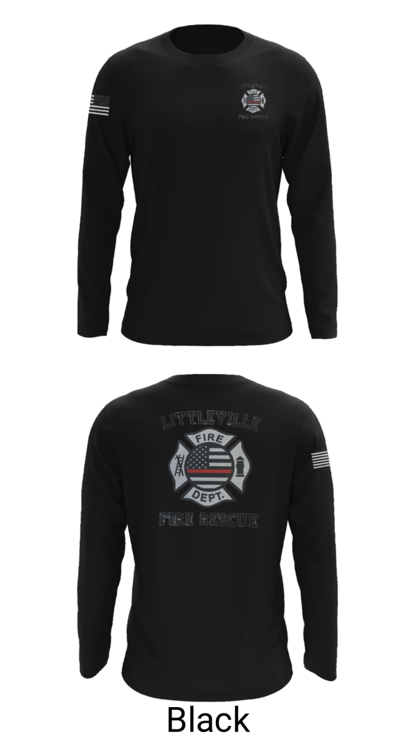 Long Sleeve Performance Shirt, Littleville Fire & Rescue, Fire Department, Teamtime, Team time, sublimation, custom sports apparel, team uniforms, spirit wear, spiritwear, sports uniforms, custom shirts, team store, custom team store, fundraiser sports, apparel fundraiser