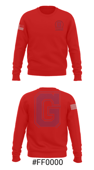 Crew Neck Sweatshirt, Glenwood High School Wrestling, Wrestling, Teamtime, Team time, sublimation, custom sports apparel, team uniforms, spirit wear, spiritwear, sports uniforms, custom shirts, team store, custom team store, fundraiser sports, apparel fundraiser
