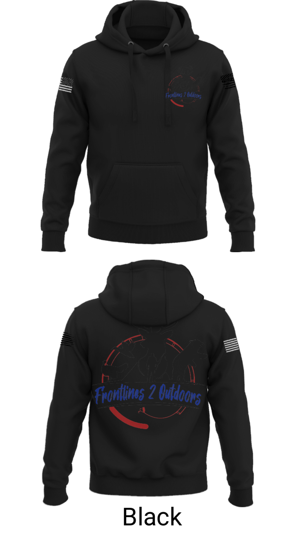 Hoodie, Frontlines 2 Outdoors (F2O), , Teamtime, Team time, sublimation, custom sports apparel, team uniforms, spirit wear, spiritwear, sports uniforms, custom shirts, team store, custom team store, fundraiser sports, apparel fundraiser