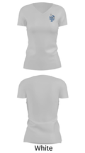 Union Pines High School Swimming 75924085 Women's Short Sleeve V-neck Shirt - 7