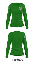 H W Byers High School Basketball 30619488 Women's Long Sleeve V-neck Shirt - 20