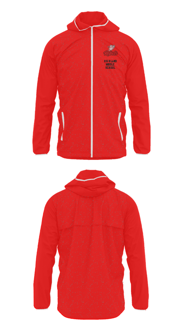 Windbreaker, Highland Middle School, Spirit Store, Teamtime, Team time, sublimation, custom sports apparel, team uniforms, spirit wear, spiritwear, sports uniforms, custom shirts, team store, custom team store, fundraiser sports, apparel fundraiser