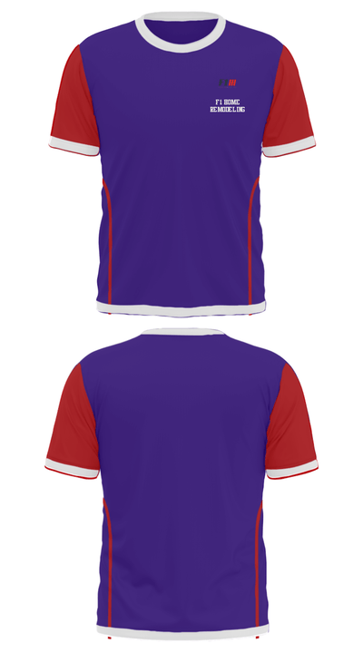 F1 Home Remodeling 33295350 Short Sleeve Performance Shirt - 24