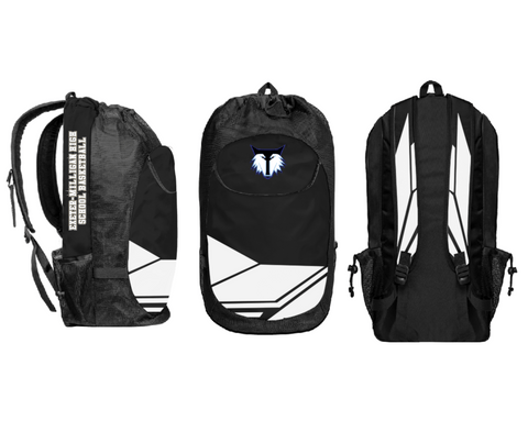 Gear Bag, Exeter-Milligan High School Basketball, Women's Basketball, Teamtime, Team time, sublimation, custom sports apparel, team uniforms, spirit wear, spiritwear, sports uniforms, custom shirts, team store, custom team store, fundraiser sports, apparel fundraiser