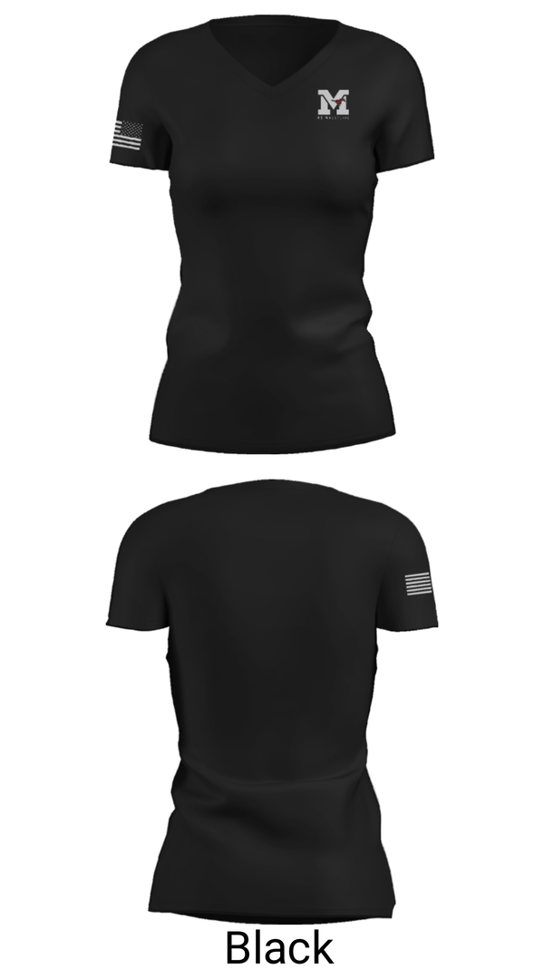 Women's Short Sleeve Vneck Shirt, Mount Vernon High School Wrestling, Wrestling, Teamtime, Team time, sublimation, custom sports apparel, team uniforms, spirit wear, spiritwear, sports uniforms, custom shirts, team store, custom team store, fundraiser sports, apparel fundraiser