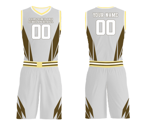 Womens Reversible Basketball Jersey, Saint Francis High School Basketball, Men's Basketball, Teamtime, Team time, sublimation, custom sports apparel, team uniforms, spirit wear, spiritwear, sports uniforms, custom shirts, team store, custom team store, fundraiser sports, apparel fundraiser